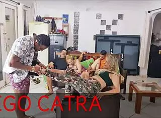 ines ventura and fairy honey experience terror in the house with strippers