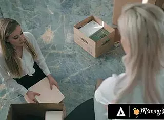 MILF Lawyer Kenzie Taylor Facefucks Assistant Haley Reed In Office