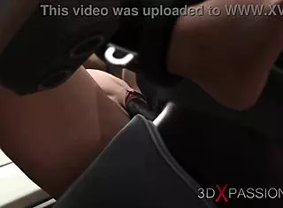 Brunette In Cuffs Gets Nailed By BBC In Sci-Fi Lab Extreme Fuck