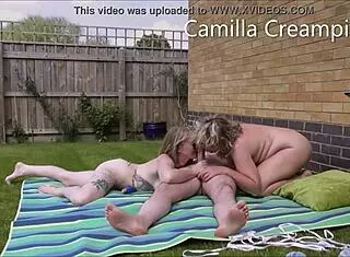 Garden creampie party with Mackenzie and crew! 🌿