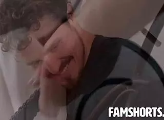 Curvy Stepsis Nia Bleu Blows Robby Echo's Fat Cock!