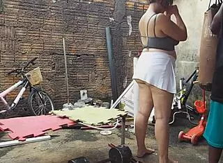 She went to the gym and ended up with POV monster cock fucking her BBW body