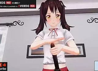 Uncensored Japanese Hentai Handjob And Blowjob