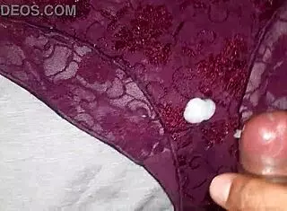 I Masturbate Using My Best Friend's Red Lace Panties While Imagining Her Body