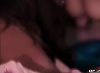 Busty babe and hubby fuck black swingers!