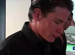 blonde and brunette in hard orgy.