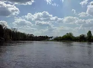 Natasha strips on raft with hairy charm!