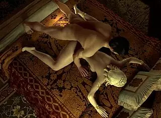 i love this hot blonde elf getting face down anal on the bed in 3d porn