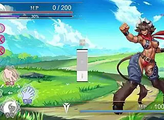 muscular demon king craves my rod in otherworldly hentai clash