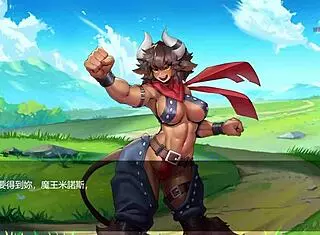 muscular demon king craves my rod in otherworldly hentai clash