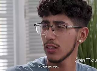 mil teaches me how to titty fuck on the sofa