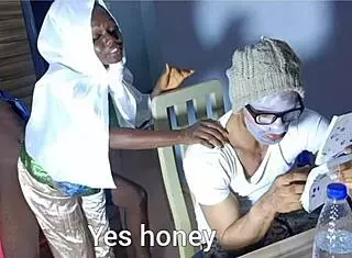 Hijab wife moans for big cock