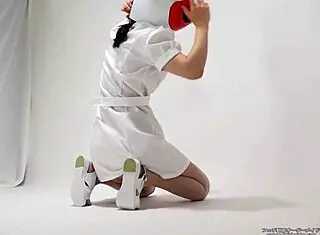 Japanese Maniac's Fetish with Food, Leggings, Balloon, and Stockings