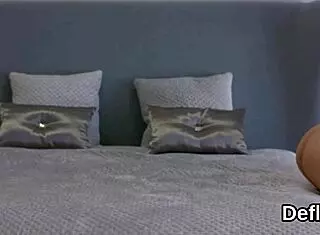 alluring kitten pleasures her tight quim. shaved virgin cums hard in defloration