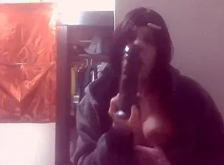 Tranny 881 discovers black cock is bigger in intriguing encounter with dildo