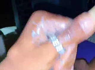 Creaming My Dick with Intense Masturbation and Cum