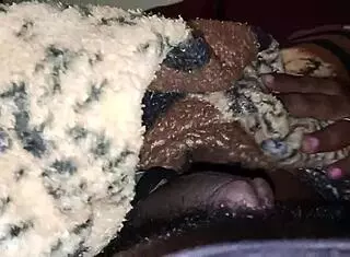 my friend's wife grabs my cock and makes me cum while we watch a movie?