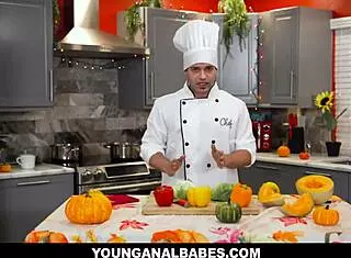 Chef Nicky Rebel Stuffs Assistant Khloe Kapris' Asshole