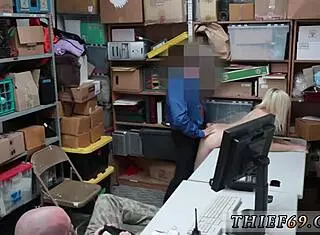 Big butt blonde receives anal creampie in uniform