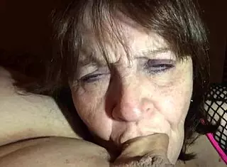 Granny Carmen Sucks Cock In Closeup Throwback Video