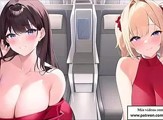 joi hentai with flight attendants in spanish 😏 jerk off now