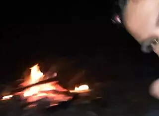 i gave her a blowjob in the woods and she swallowed it all