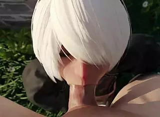 2B from Nier gets fucked in various hentai scenes compilation