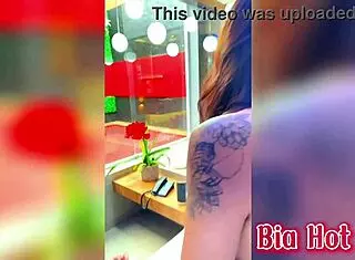 USA Sexy Babe Strips in Lingerie for You