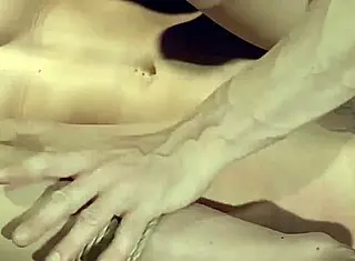 Betty Style, the naughty slave, endures painful penetration. Golden shower cleans her off!