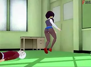 dragon ball zex android 18 and videl crave gohan