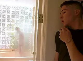 Stepsiblings secretly fucking in the bathroom with big cocks 😏
