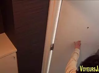 petite asian spied in public