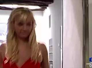 Angie Love, That Blonde Slut, Plays With Two Cocks Like A Pro!