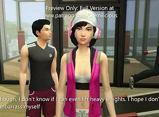 sexercise session with my horny girlfriend at the gym