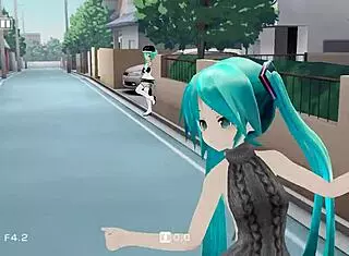 Sexy Miku Dancing Boldly in Tight 3D Dress