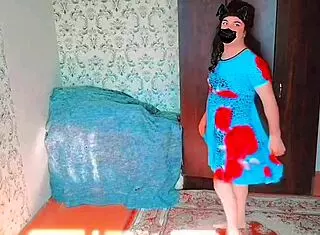 Party Mini Dress Sissy Riding!