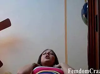 femdom babe tramples back with high heels 😈