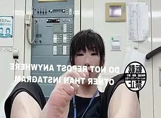 japanese woman shows her feet at the office, indulging in a subtle fetish