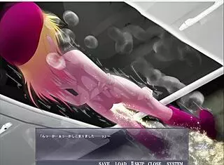 Exposing the play girl in anime hentai game adventure