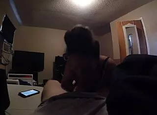 check out this pov blowjob where she sucks the dick and swallows cum