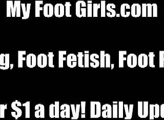 Now is my chance to sneak in and worship her feet in this fetish pov