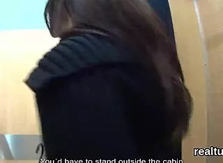 Czech nympho teased and plowed in mall POV!