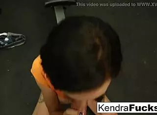 Spinner beauty uses her mouth to work out a hard cock in teen 18+ skinny brunette blowjob and cumshot hardcore.