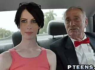 Young teen fucks old man doggystyle