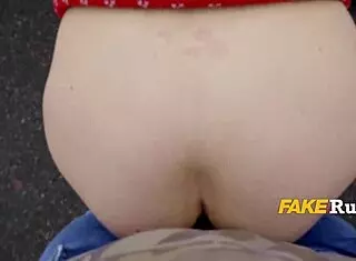 teen in sexy santa outfit delivers christmas thrills outdoors