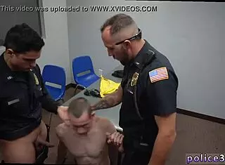 Is it true two daddies are better than one? Watch cop and boy blowjob!