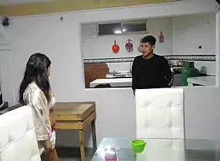 my hermanastro bangs me while i serve his food