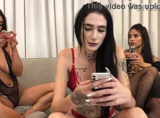 Exciting Review Before Intense Sex With Val Mineirinha And Friends