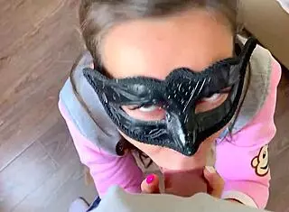 S3xberry boldly sucks your monster cock in pov