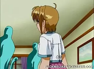 Big Titty Anime Babe Gets Pussy Licked By Monster